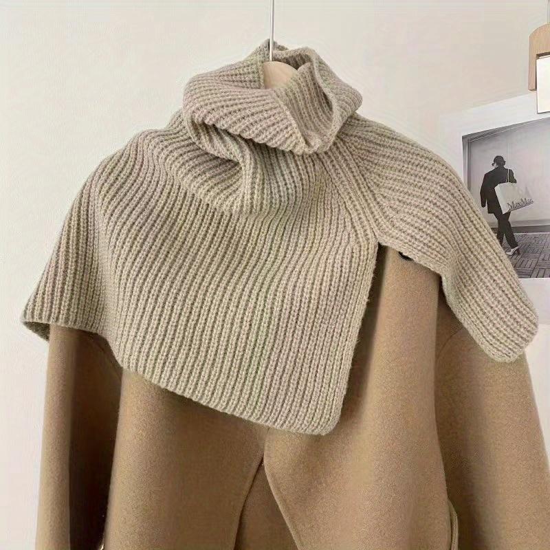 Pullover Scarf Turtleneck Furcal Neckercief Winter Women Warm Scarf Solid Color Neck Cover Lady Fashion Neckscarf Shawl