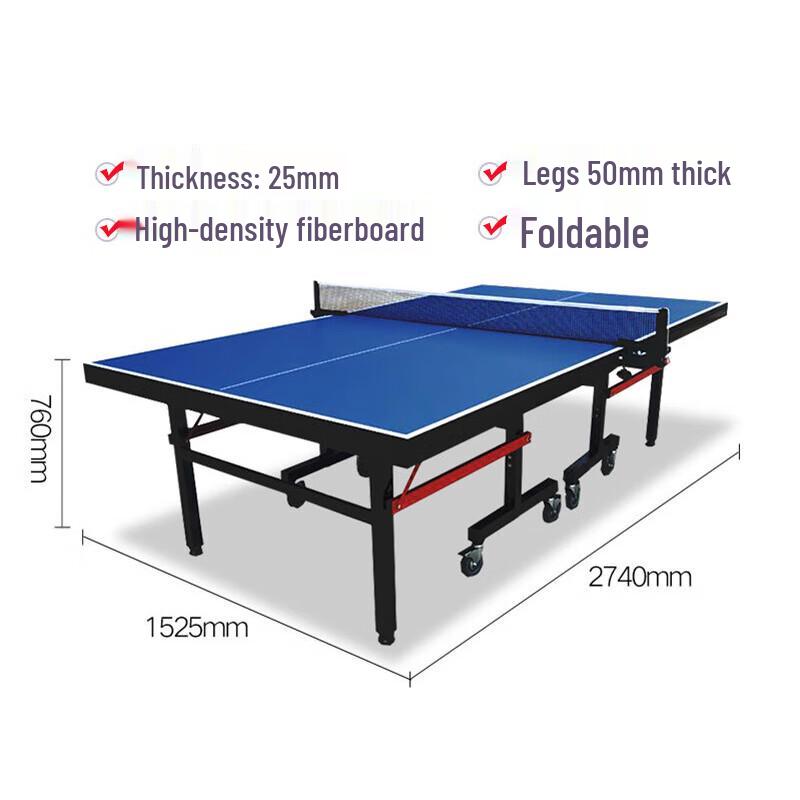 LanXie Standard Foldable Indoor Table Tennis Table