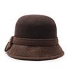 Women's Autumn/Winter Wool Felt Hat - Trendy, Warm, Dome Bucket/Fedora Style