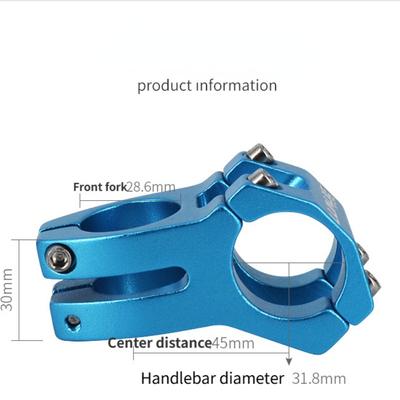 1PC High-strength 31.8mm Bicycle Stem Machined MTB Mountain Bike Stem Bicycle Parts Cycling Handlebar Stem