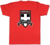 St Pirans Day Unisexs TShirt Cornwall Cornish Shield Unisex Tee Gift