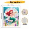 Disney Digital Oil Painting Art Kit Mermaid Undersea Handmade Coloring Painting Home Decor