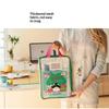 Colorful Cute Large Capacity File Bag, Transparent Document Handbag For Student Exams, A4 Zipper Paper Storage Bag
