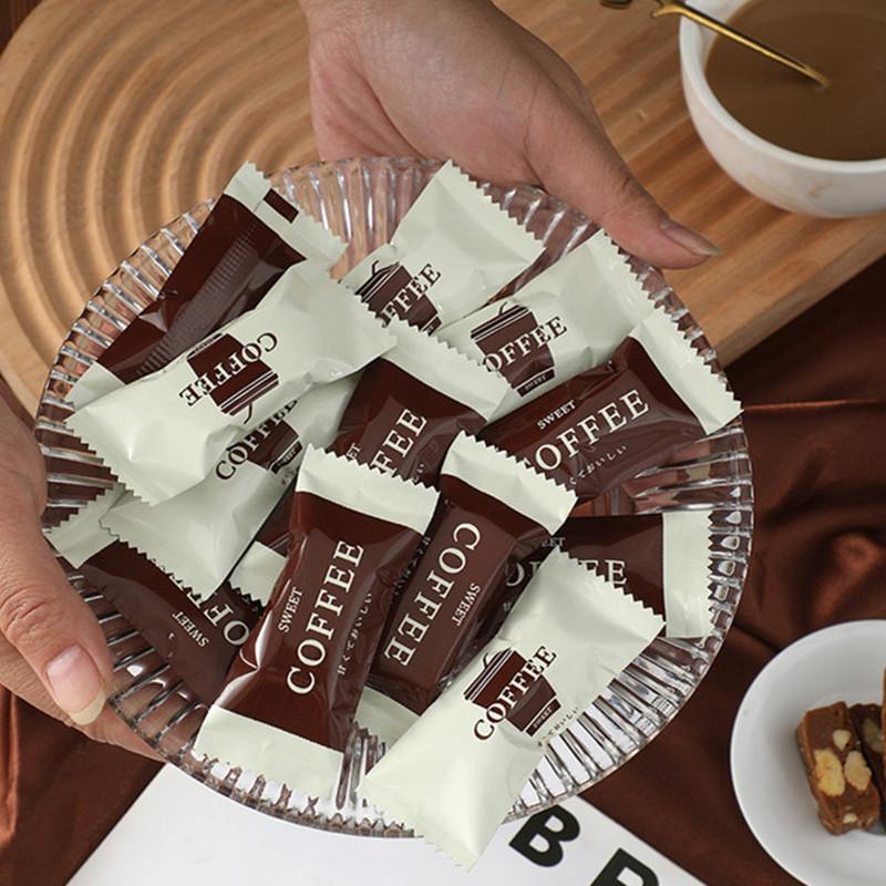 

100Pcs 3.5x8.5cm Small Aluminum Film Coffee Candy Toffee Packaging Bags Nougat Machine Sealing New Year Gift Bag Other