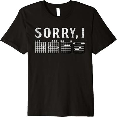 Sorry I DGAF Guitar Chord For Men Women Music Band Guitarist Premium T-Shirt