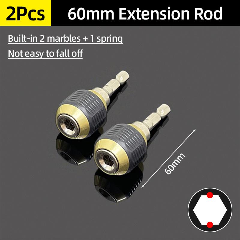 50/60/150mm Screwdriver Bit Holder Drill Extension Rod Hex Shank Self-locking Quick Release Adapter Impact Driver Power Tools
