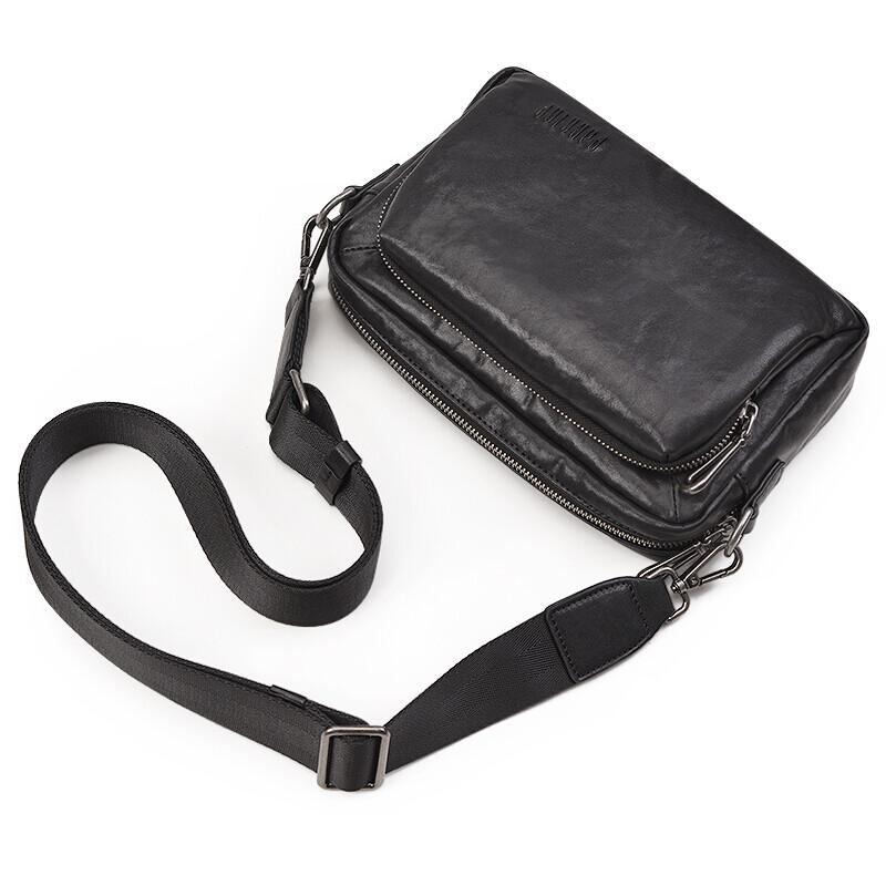 Pai Bao Jue Men's Genuine Leather Crossbody Shoulder Bag
