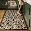 American Retro Carpets for Living Room Home Washable Kitchen Special Floor Mat Large Area Anti-fouling Carpet Pvc Leather Rug