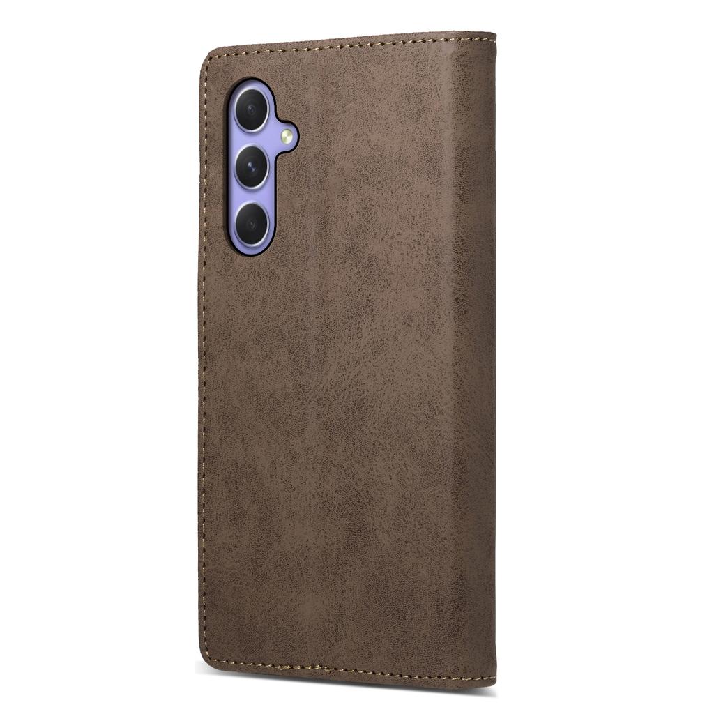 DF-05 For Samsung Galaxy A55 5G Leather Phone Case RFID Blocking Wallet