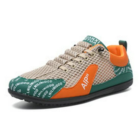 Men's Breathable Mesh Sports Casual Shoes - Soft Sole, Non-Slip, Trendy Summer Driving Sneakers