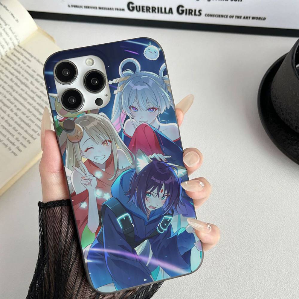 Classic Cosmic Princess Kaguya GL Anime For IPhone 17 16 15 Plus Pro Max 12 14 Plus 11 13 Wave Corrugated Stripe Funda Phone