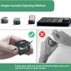 Transparent Portable Storage Box Squeeze-to-Open Daily Medcine Container  Supplement