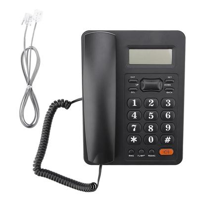 Wired Home Office Caller ID Display Landline Fixed Telephone with Redial Function