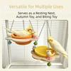 Cozy Woven Bird Nest Breathable Hanging Bird Nest Parrot Bed Bird Sleeping Hut  Cage Accessories