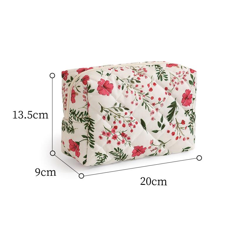 Modern Minimalist Makeup Bag With Polyester Fabric Portable Travel Organizer For Women And Teens