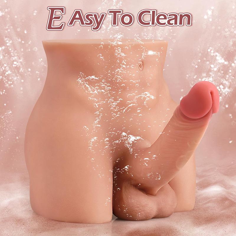 11 kg realistische männliche Sexpuppe mit Dildo für Frauen, Torso-Sexpuppe, Unisex-Masturbator, Sexspielzeug für Männer, schwule Paare