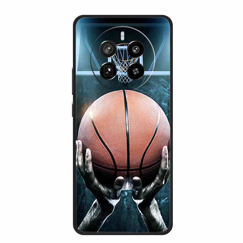 For Realme 12 Pro Case Realme12 Pro Plus 6.7" Black Silicone Soft Phone Case For Realme 12 Pro Back Cover Case 12Pro Coque Shell