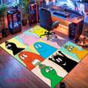 Barbapapa Fun Carpet Rug for Living Room Bedroom Home Sofa Decoration,Kids play Nonslip Floor Mat