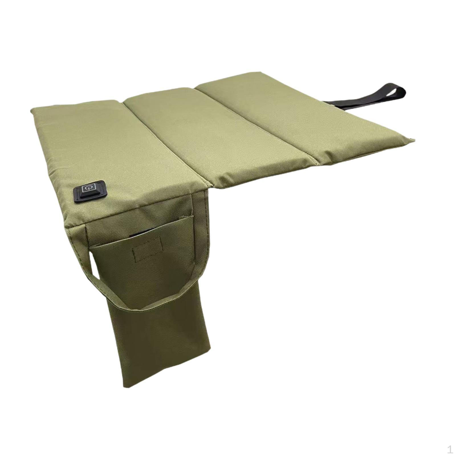 

Подушка для сиденья с подогревом, подушка для стула, изолированный коврик для сидения, портативное отопление на открытом воздухе зелёный