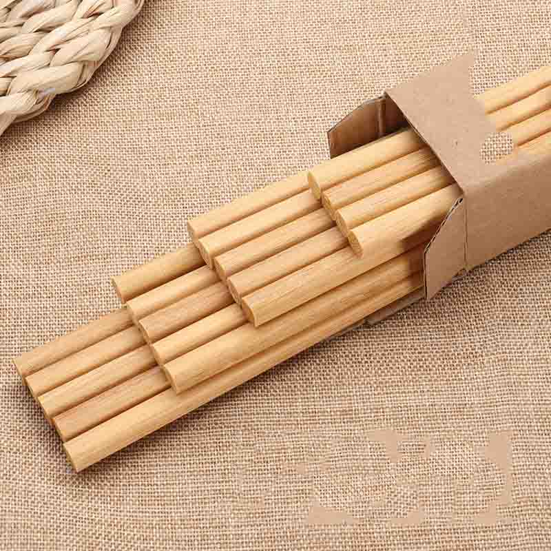 Natural Log Unpainted and Waxless Solid Wood Chopsticks Hotel Red Sandalwood Chicken Wing Wood Chopsticks