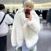 ZA-style Faux Fur Coat Women Fall Winter Thick Fluffy Streetwear Oversized Jacket