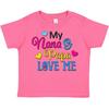 Inktastic My Nana And Papa Love Me With Hearts Toddler T-Shirt Family Cute Child