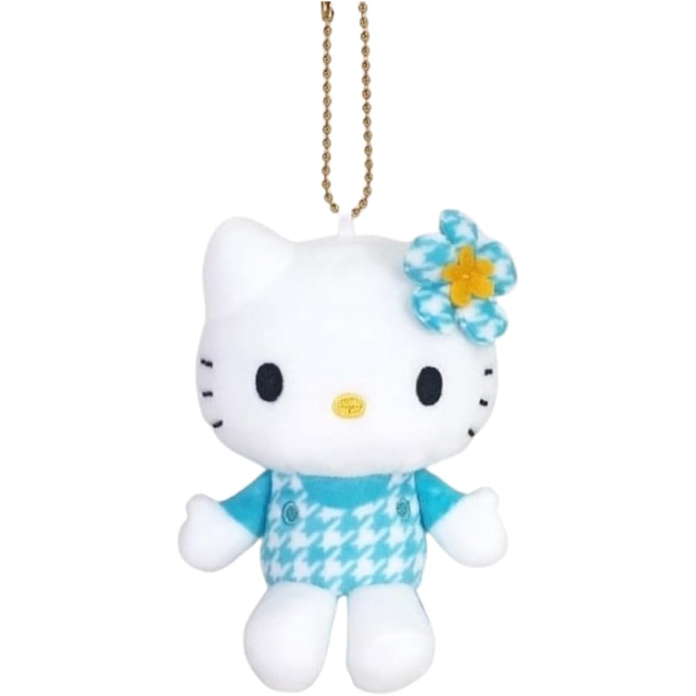 Nakajima Corporation Hello Kitty Mascot Collection Kaohana Blue 10x8.5x4.5cm Plush Toy