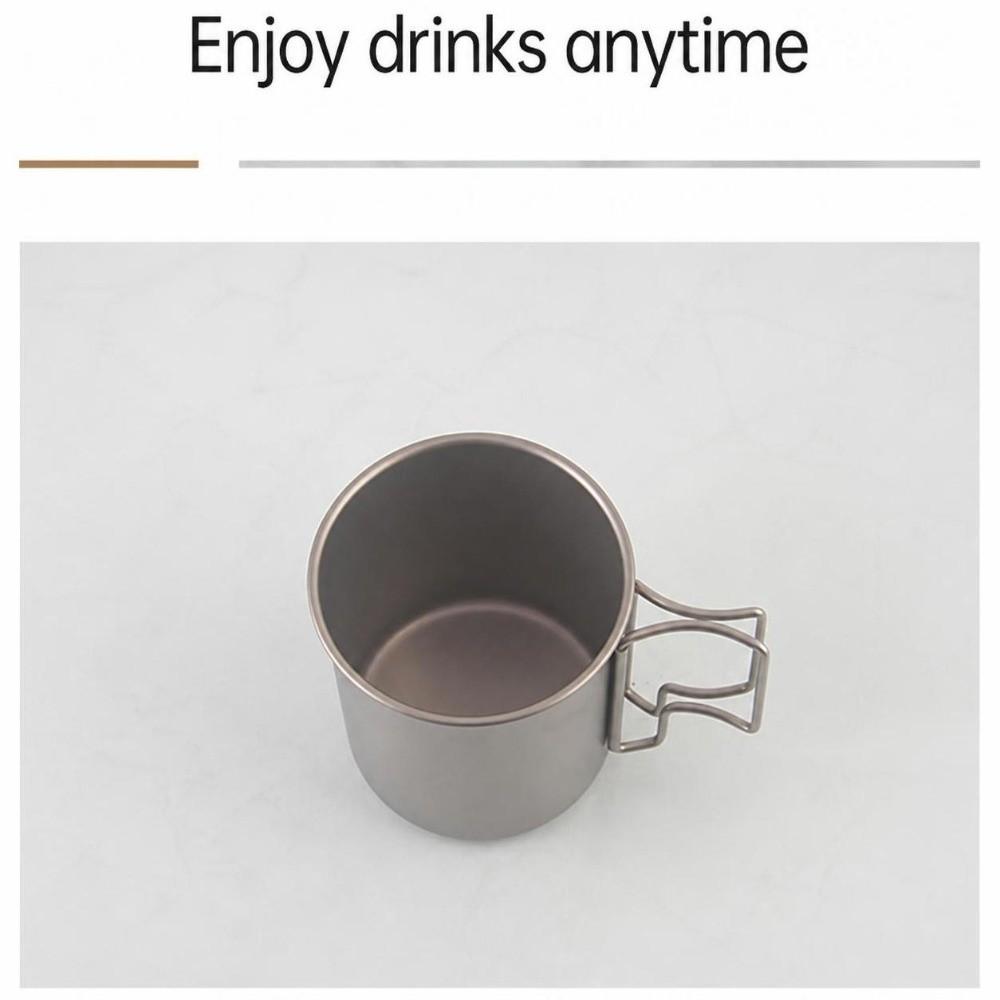 Durable Camping Cup Lightweight Outdoor Drinkware Portable Travel Coffee Mug  Hiking