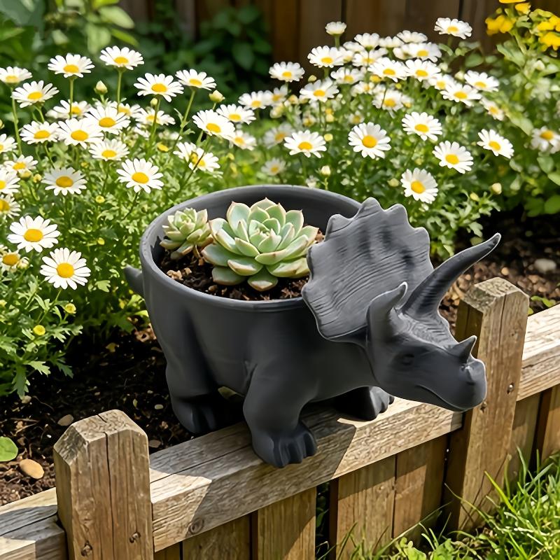 3D Printed Dinosaur Flowerpot Unique Novelty  Pot Cute Desktop Decor for Office Living Room Home Decoration