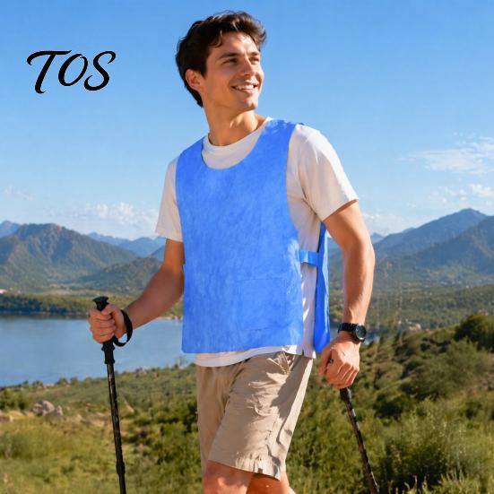 Wiederverwendbares Kühlkleidungsstück für Männer und Frauen, Unisex-Weste, Verstellbare Jacke, Kaltes Tanktop, Leichte Ausrüstung für Erwachsene, Oberteil für Radfahren, Laufen, Outdoor-Sportarten