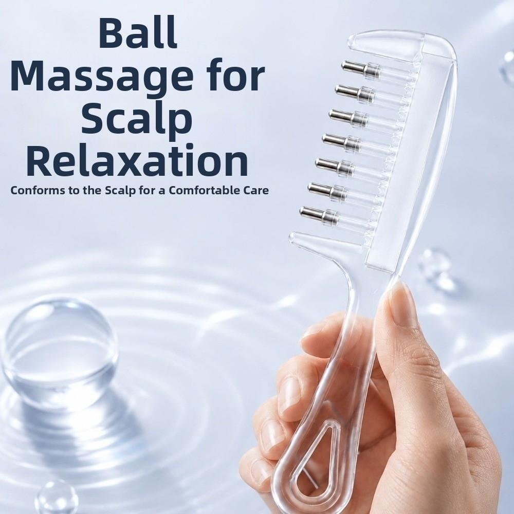 Transparent Scalp Liquid Guide Comb Anti-Static Scalp Massage Comb Hair Growth