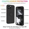 For iPhone 16 Pro Max Case Ring Kickstand Phone Cover with Strap