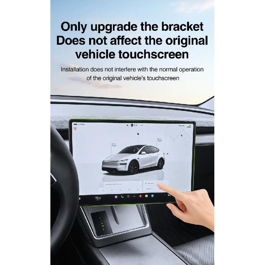 Supporto Rotante per Schermo per Tesla Model Y L Juniper Model 3 Schermo Console Centrale Highland Staffa Rotante Regolazione 4 Direzioni