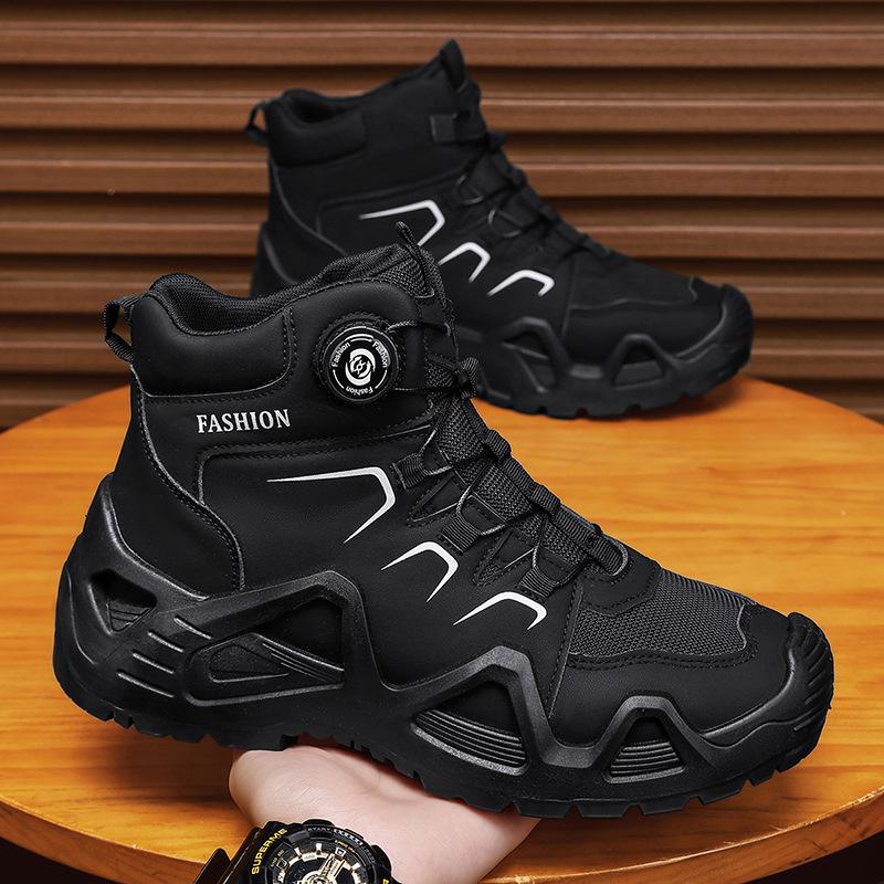 Autumn New Outdoor High-top Thick-soled Non-slip Shoes Wear-resistant Outdoor Mountaineering Sports Shoes