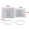 2Pcs Stainless Steel Ceiling Hooks Heavy Duty Adhesive Hooks No Drill Hanging Hooks For Lanterns Plants Hammocks