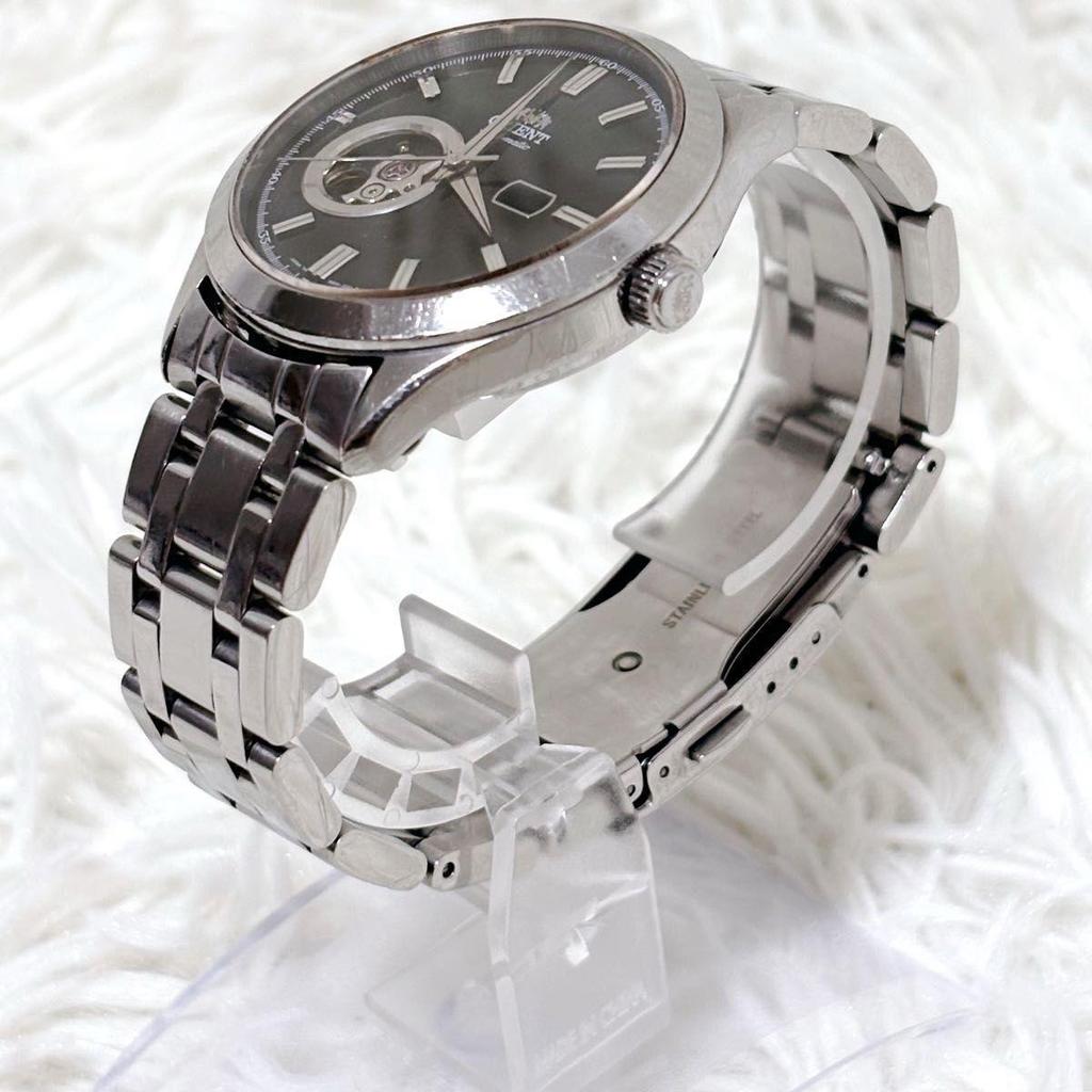 Used Orient DB05-C2 Automatic Watch Open Heart See-through Caseback Black Dial ORIENT Mechanical World Stage Collection