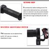Heated Hand Grips Electric Hot Warm Handlebar Motorcycle ATV Temperature Adjust