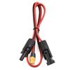 Charging Cable Connection Cable 0.6m Female Solar Panel Low Resistance PVC Solar Generator Firmly Dock Low Power Suitable