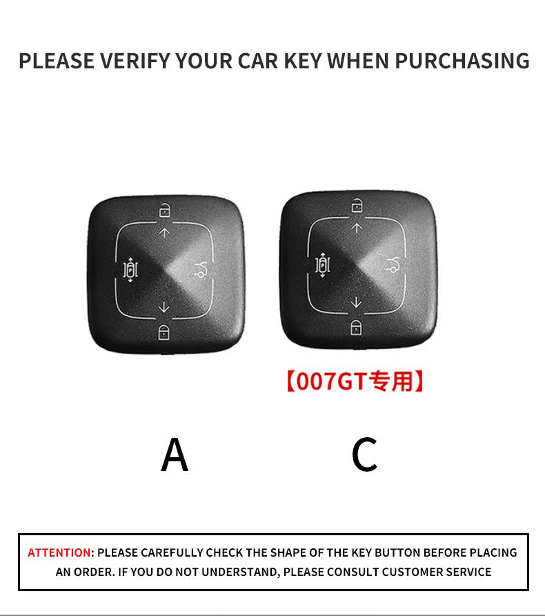 Leather Car Remote Key Case For ZEEKR X MIX 007GT 7X 9X 007 009 001 FR Anti-Scratch Durable Auto Key Protector Shell Accessories