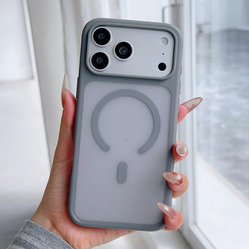 

Matte Clear Magnetic Case For iPhone 17 Pro Max 16 15 14 13 Pro Max For Magsafe Wireless Charge Shockproof Oil Texture Cover For iPhone 13 Pro Max