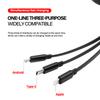 1Pcs Car Mounted Telescopic Three In One Mobile Phone Charger For Skoda Octavia Superb Rapid Kodiaq Karoq Fabia Kamiq Roomster Citigo