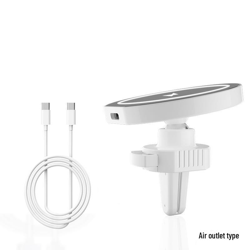 

Магнитное беспроводное автомобильное зарядное устройство FJF 15 Вт для iPhone 13 F12-B, air outlet, TYPE-C interface