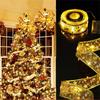 10m Indoor String Lights Battery Operated Christmas Ribbon with Lights Christmas Tree Accessories Decoration for Christmas New Year
