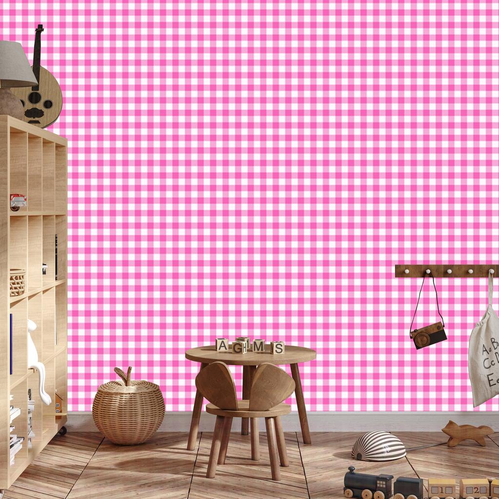 Wallpaper Fabric pattern powder pink, bottom powder pink 50x1000