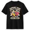 Support Your Fruity Friends Lgbtq Tolerance Rainbow Flag T Shirt Unisexs Classic Tshirts Summer Crew Neck Harajuku Tee Shirt