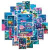 10/30/50pcs Cartoon Anime Street Night View Stickers Aesthetic Painting Prints Scenery Decal Laptop Suitcase Guitar Cool Sticker