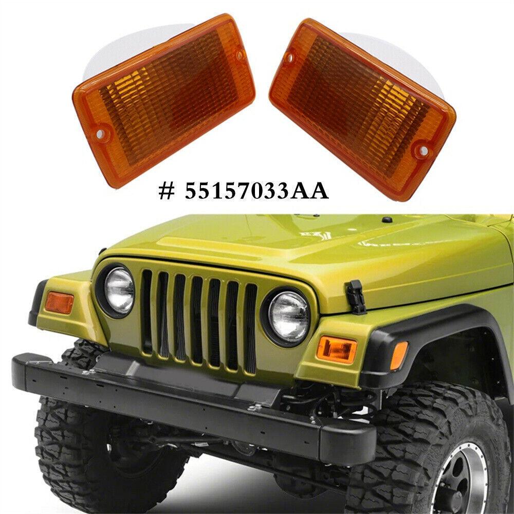 Turn Signal Light Shell For 2001-2006 Jeep Wrangler TJ Plastic Lens 55156488AB