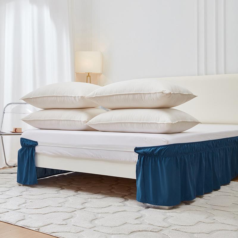 23 Color Pure Color Easy Fit Bed Skirt Deep 15 Inches 3 Sided Wrap Around Bed Skirts Twin/Queen/King Size Dust Ruffle Bed Skirt