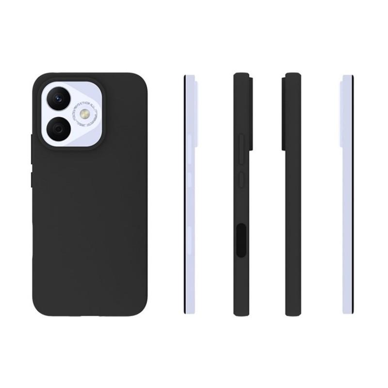 For Honor 400 Lite TPU Case WANLONFENG MS Series Matte Back Cover with Tempered Glass (Big Hole Lens)