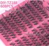 544 Cluster D Curl Individual Lash Set: DIY Dense, Curled, Segmented Eyelashes